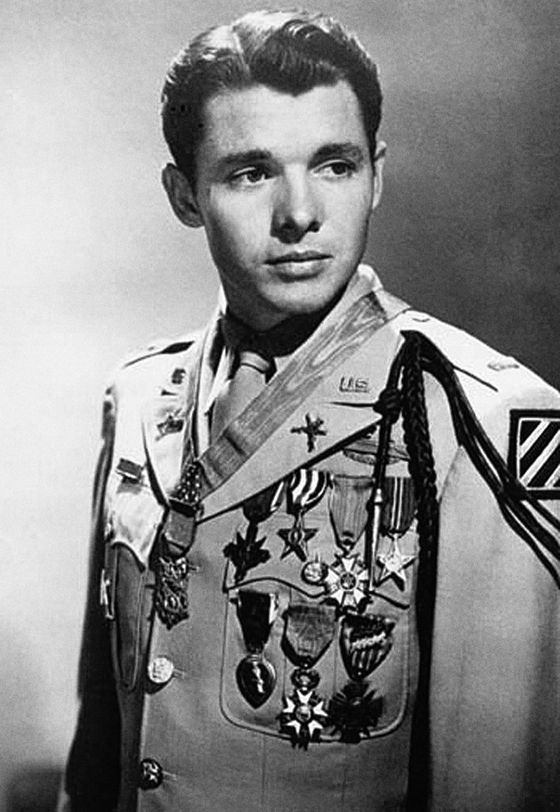 Audie Murphy in U.S. Army uniform during the Second World War