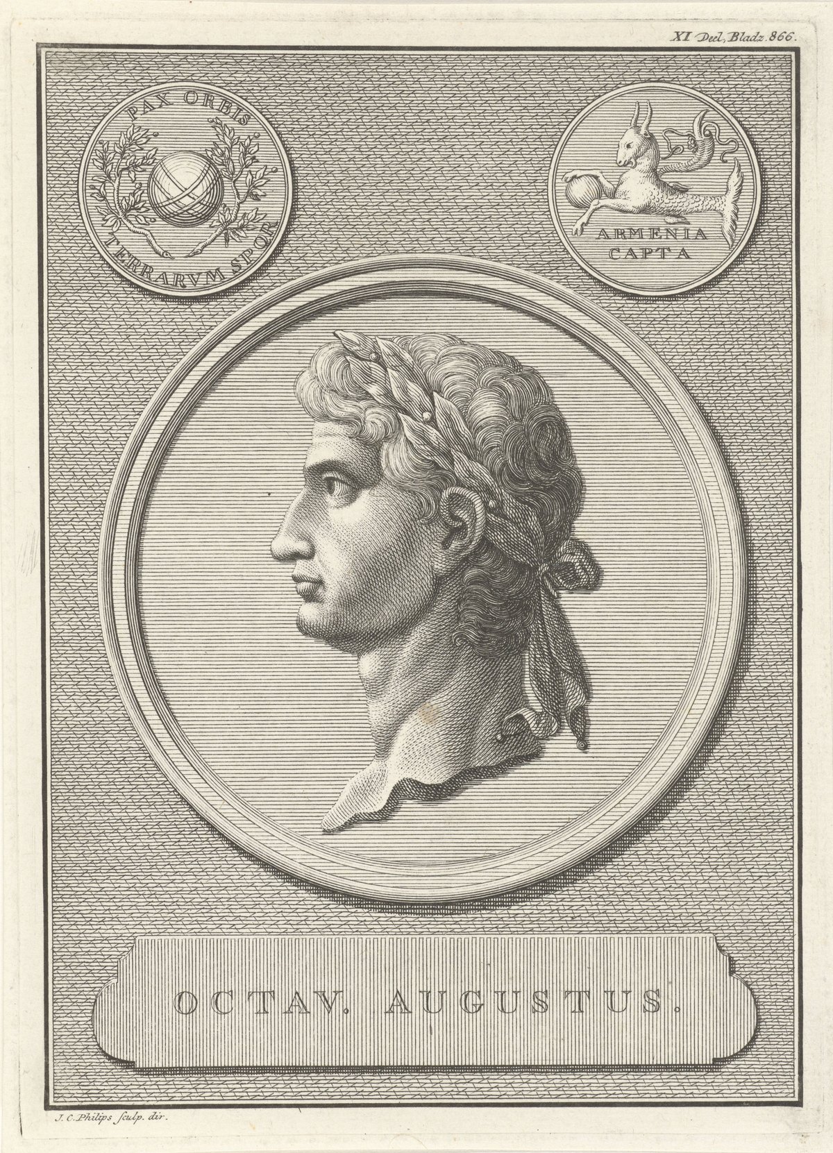 Portrait of the emperor Augustus