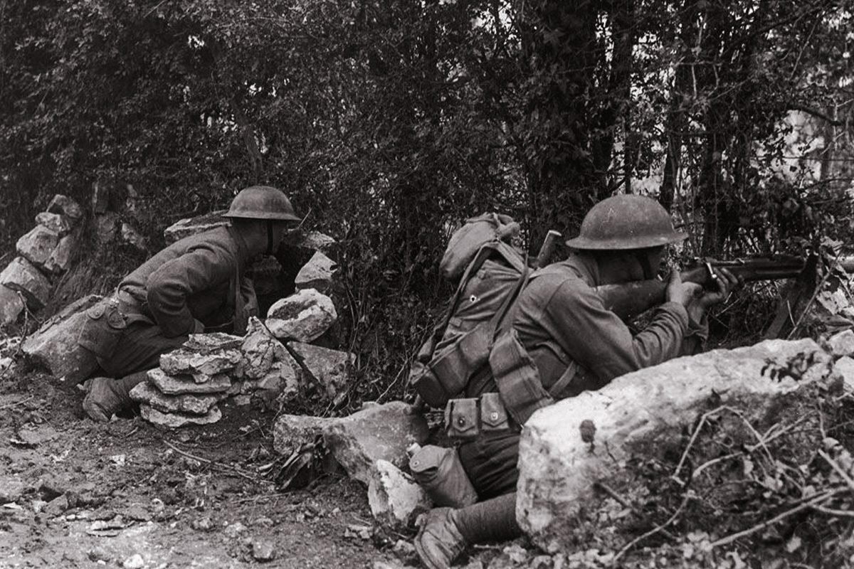 US soldiers of the 2nd Division at Belleau Wood, 1918