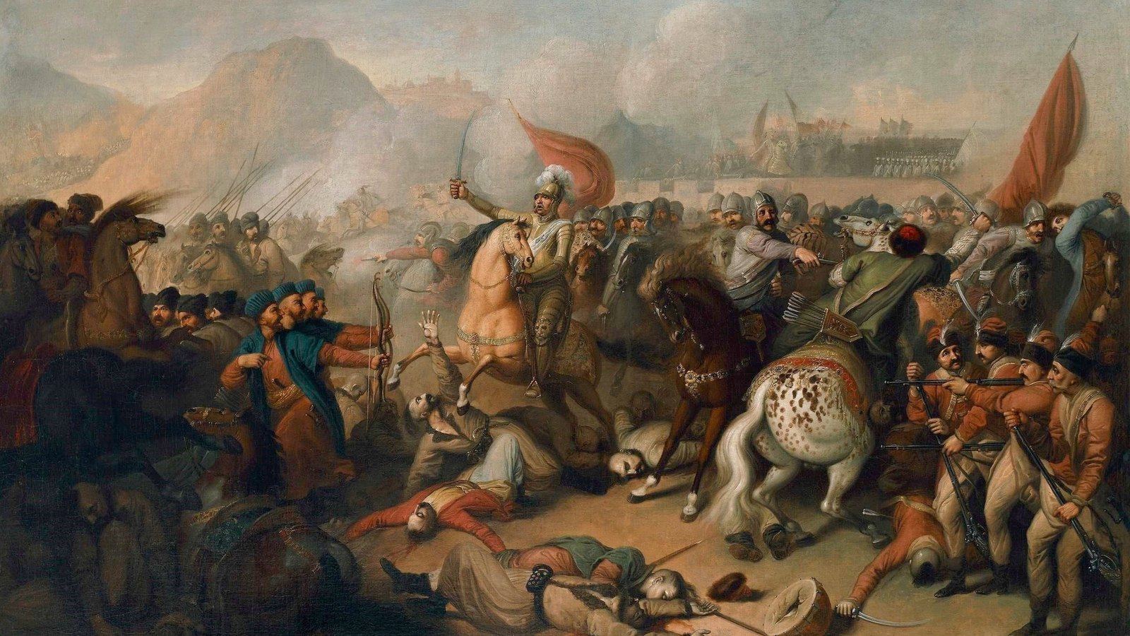 The Battle of Berestechko, painting by Franciszek Smuglewicz