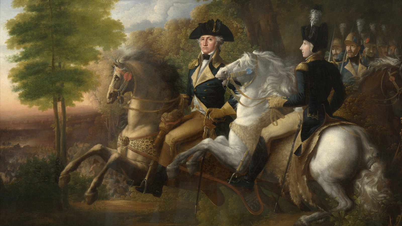 Washington and Lafayette at the Battle of Brandywine, 1777