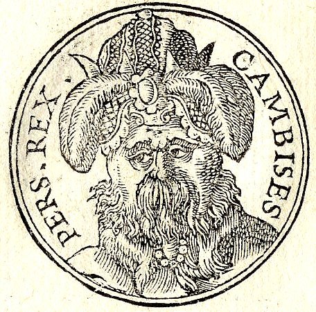 A 16th-century engraving of Cambyses II