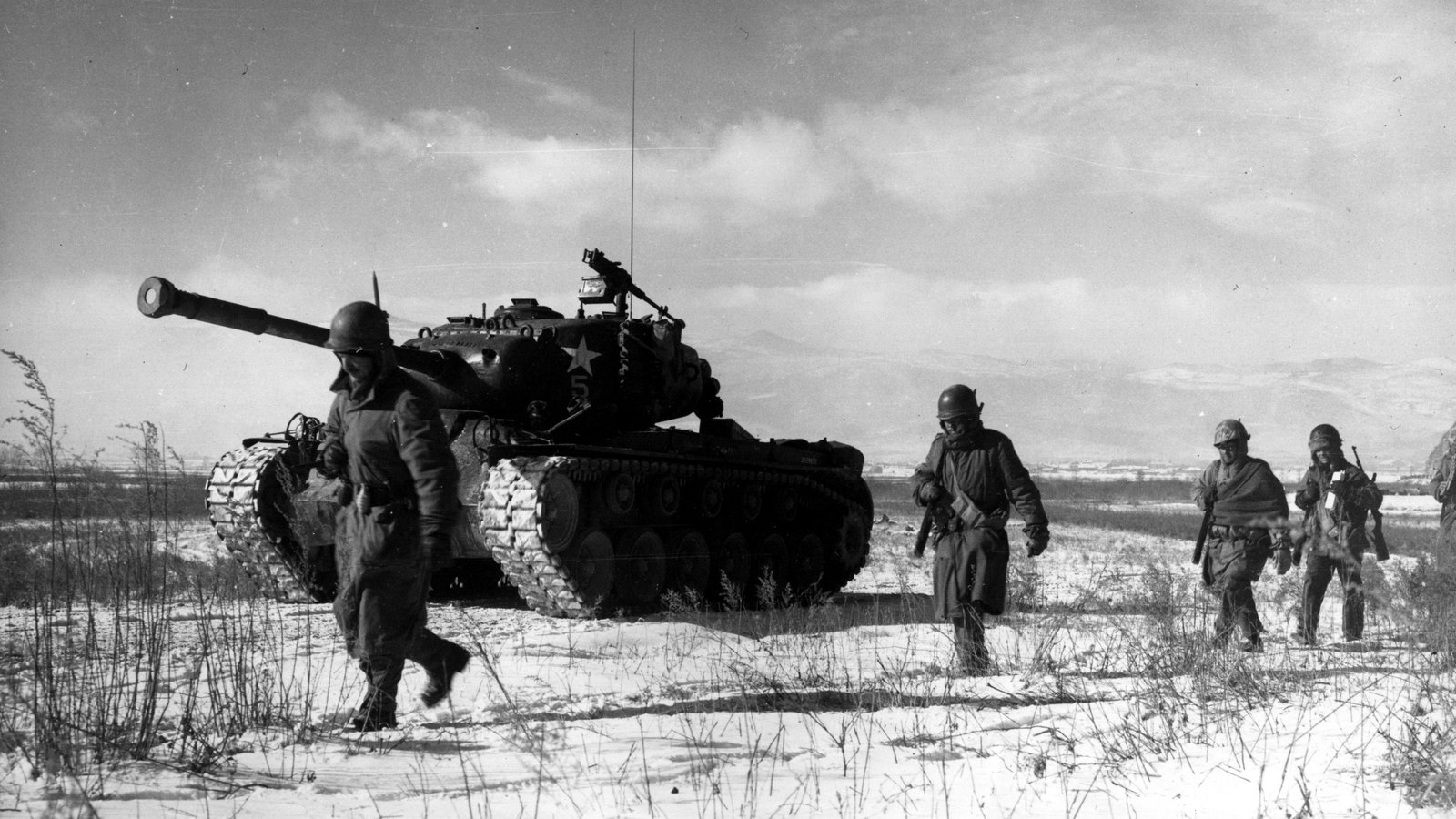 United States Marines during the Battle of Chosin Reservoir, Korea, 1950