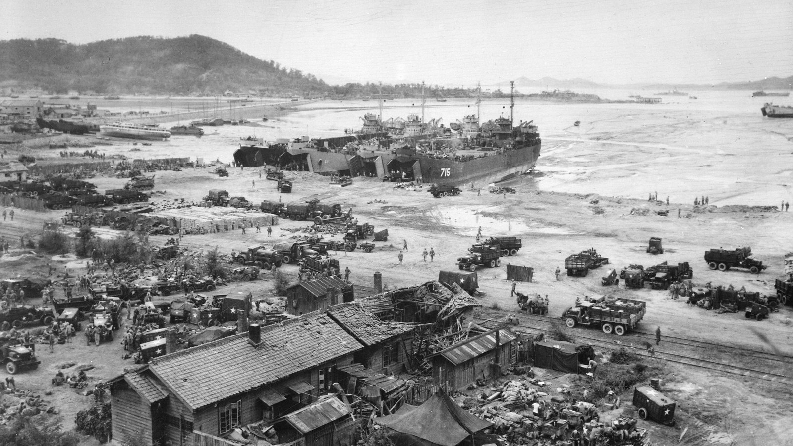 United Nations amphibious landing at Inchon, Korea, September 1950