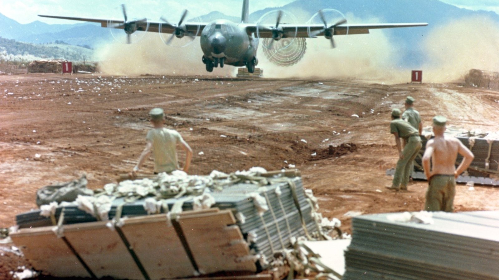 US Marines at the Khe Sanh Combat Base, 1968