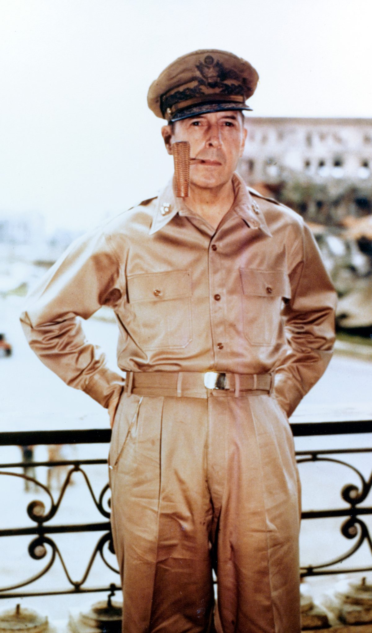 Douglas MacArthur in Manila, 1945