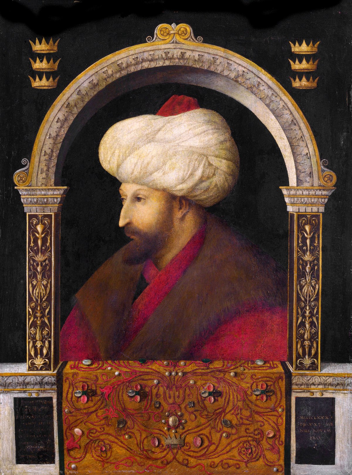Gentile Bellini's portrait of Mehmed II
