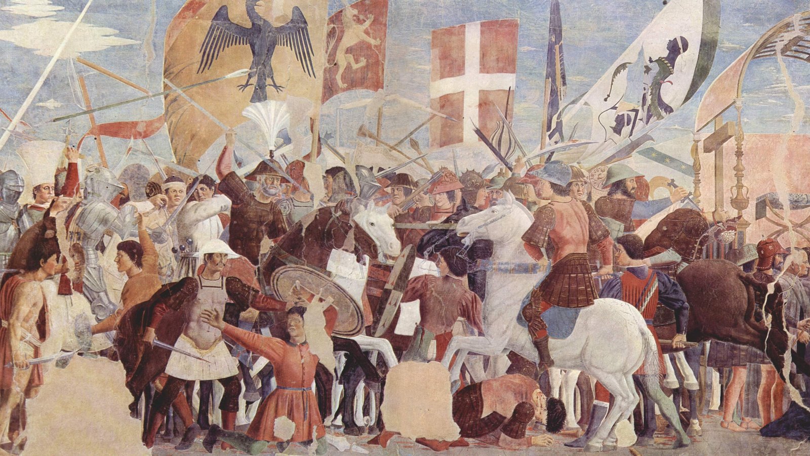 Herakliusz pokonuje Persów, fresk Piera della Francesca