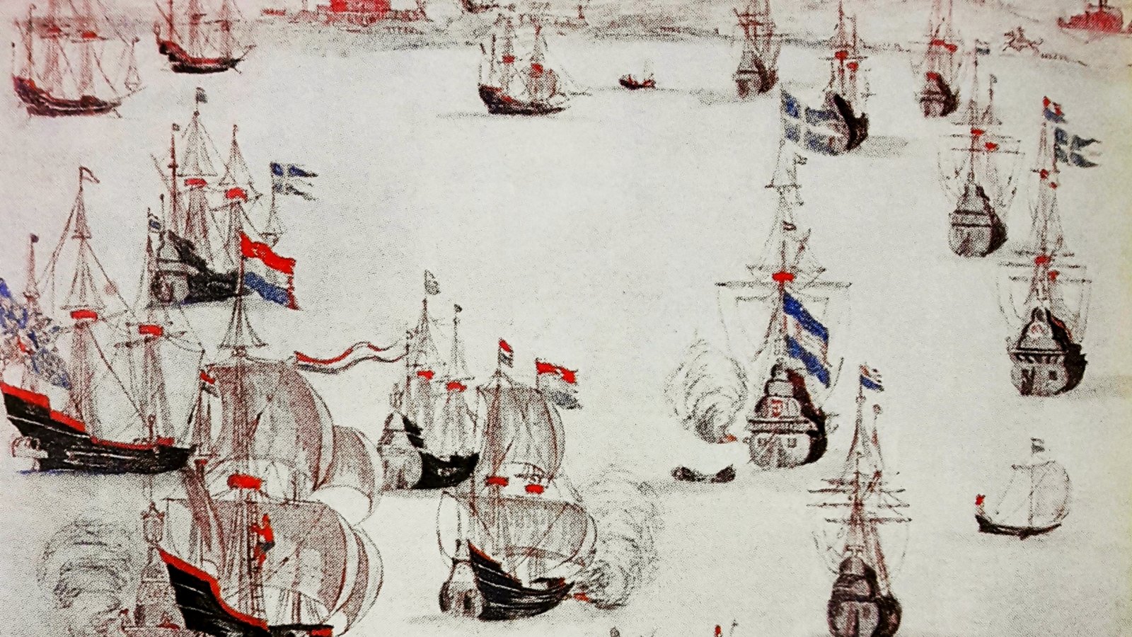 Przedstawienie bitwy pod Oliwą u wybrzeży Gdańska, 1627