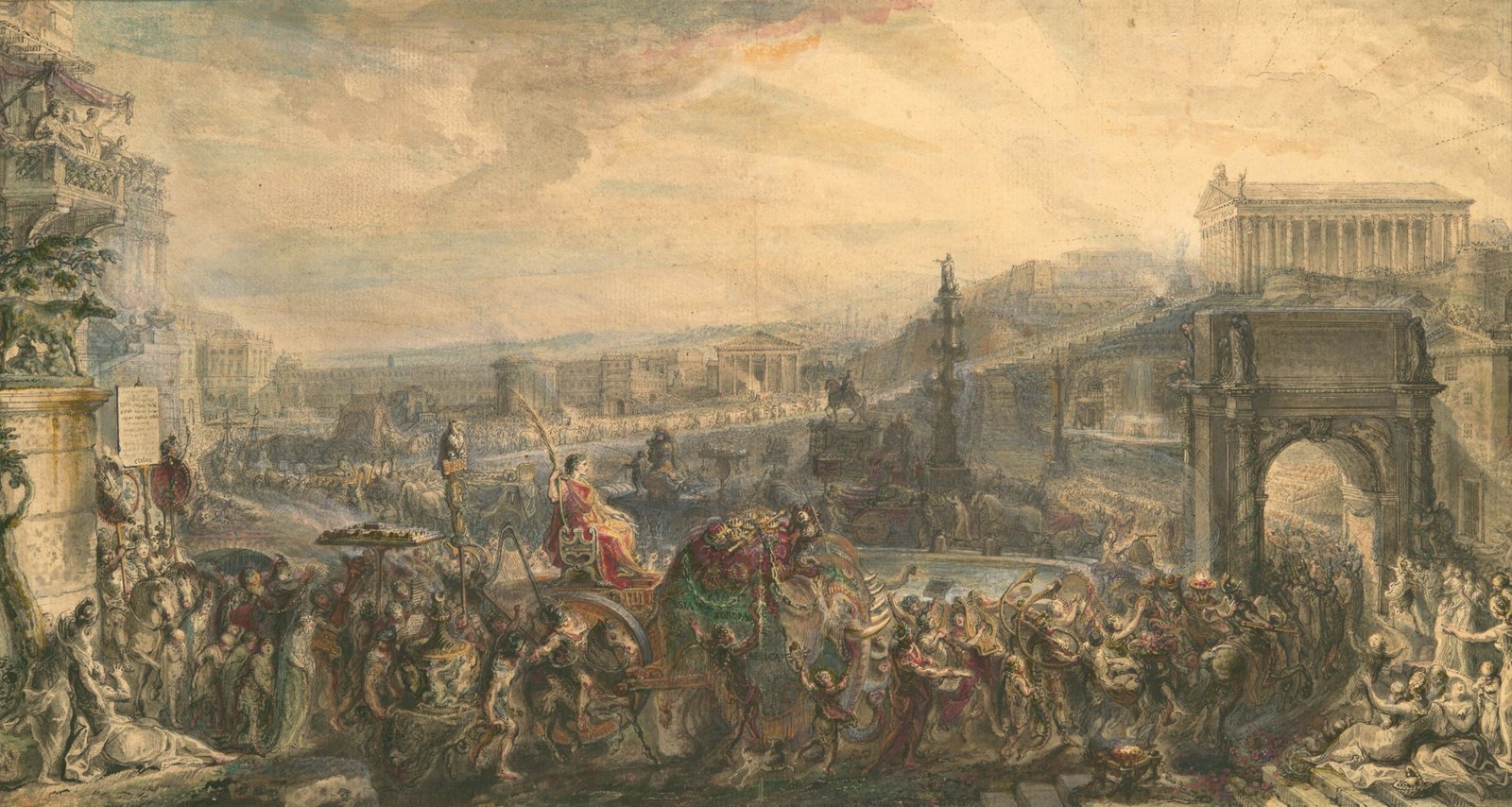 The triumph of Pompey the Great in Rome