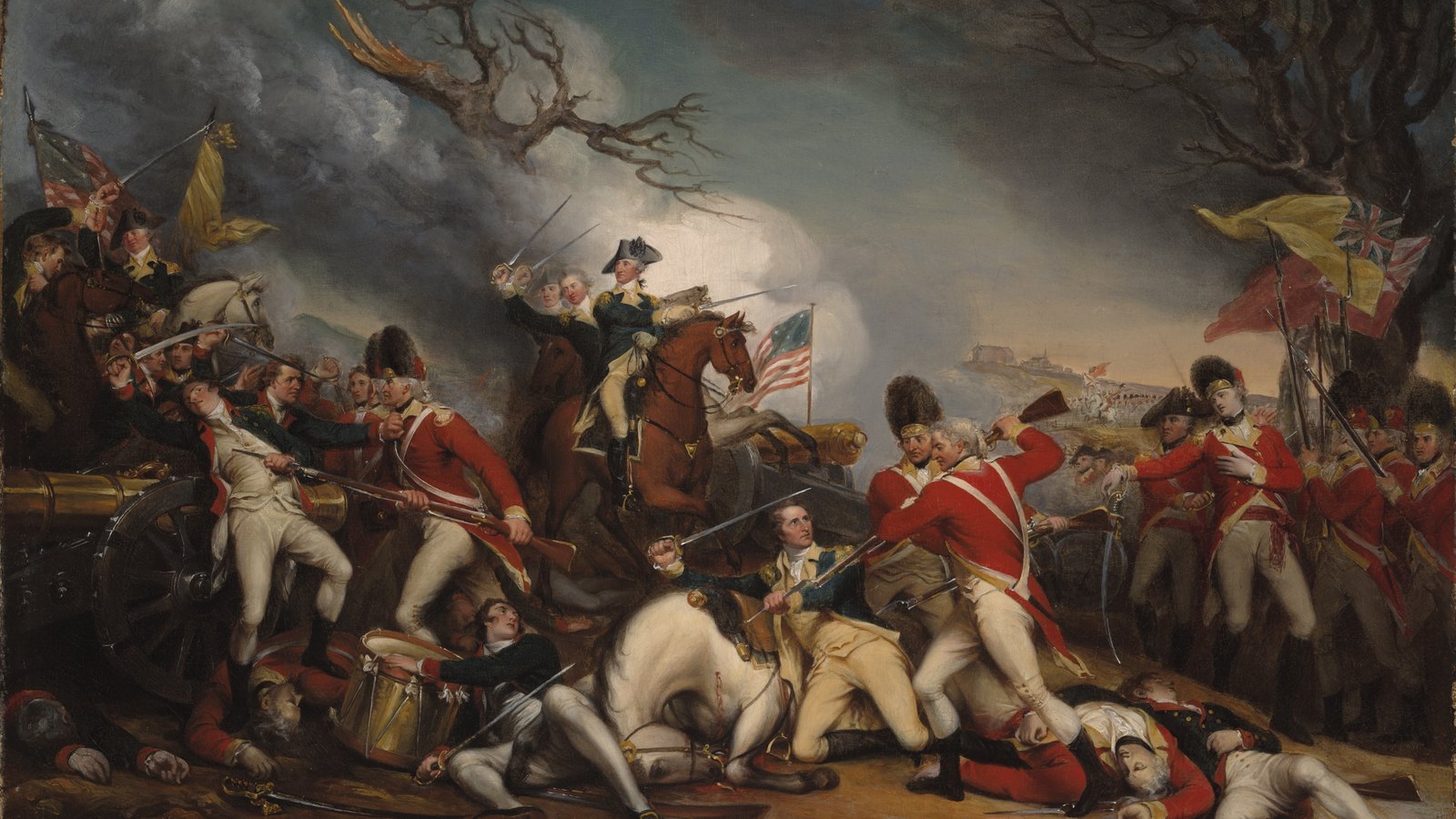 The Death of General Mercer at the Battle of Princeton, painting by John Trumbull