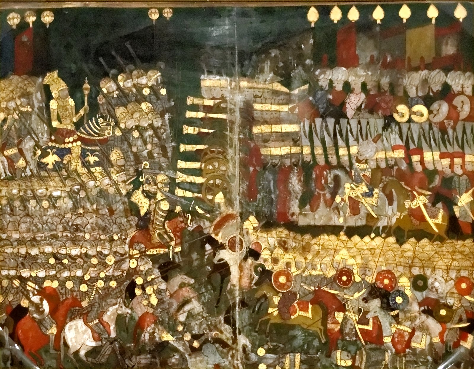 An Ottoman miniature of the Battle of Mohacs, 1526