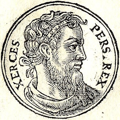 A 16th-century engraving of Xerxes I