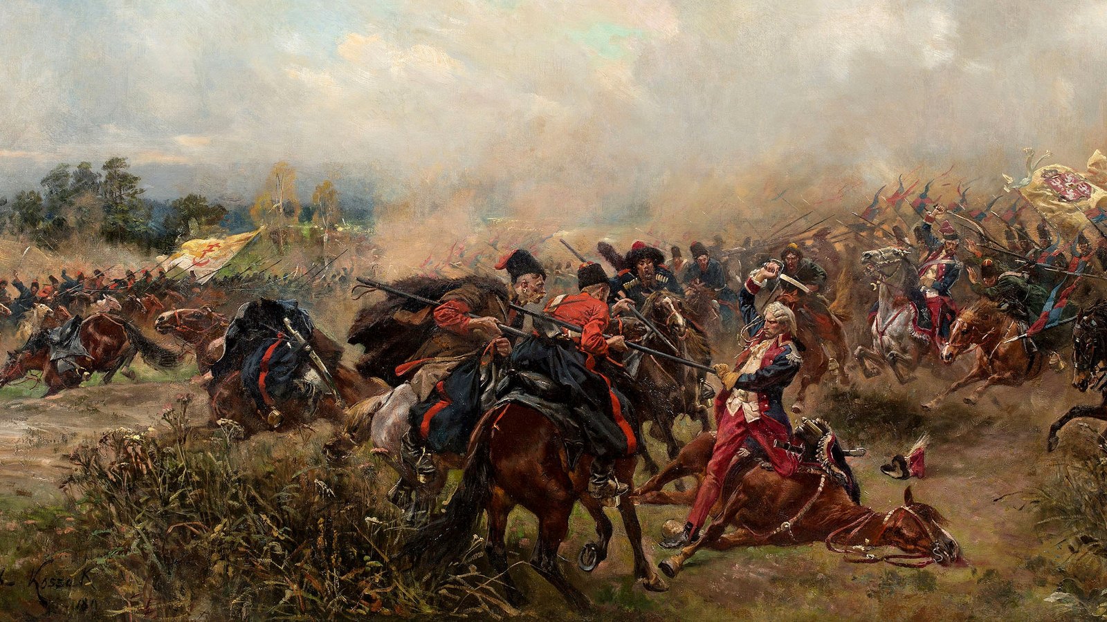 Obraz Wojciecha Kossaka „Bitwa pod Zieleńcami”, 1891