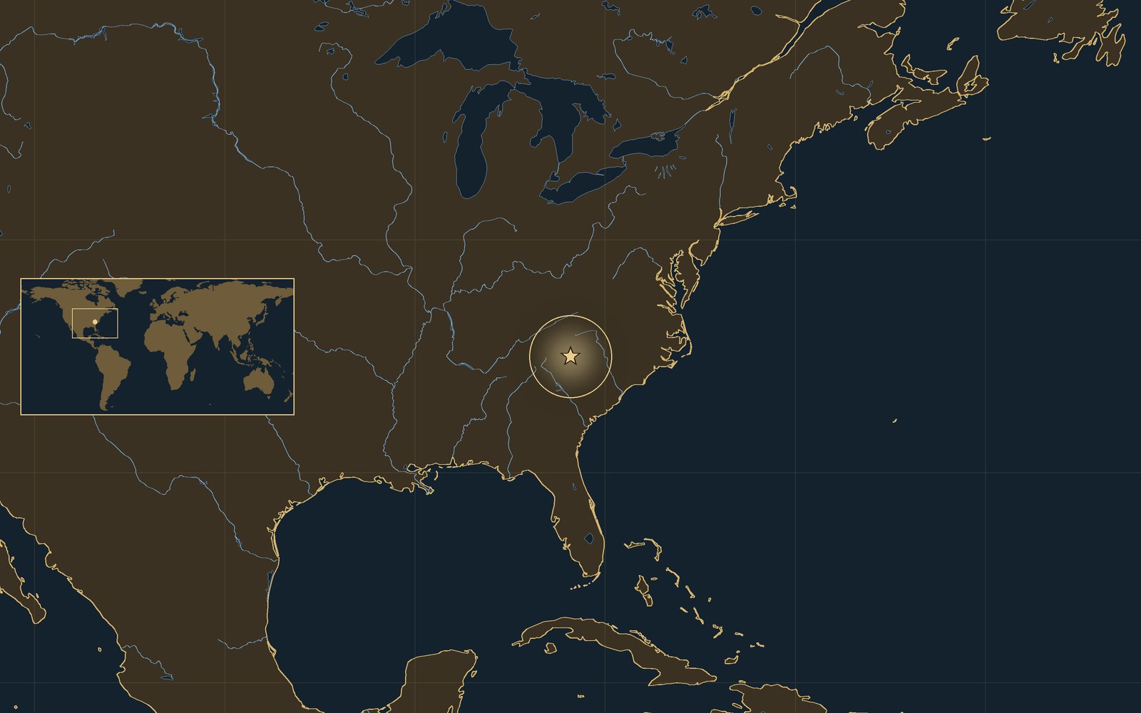 Location: Cowpens, South Carolina, USA.