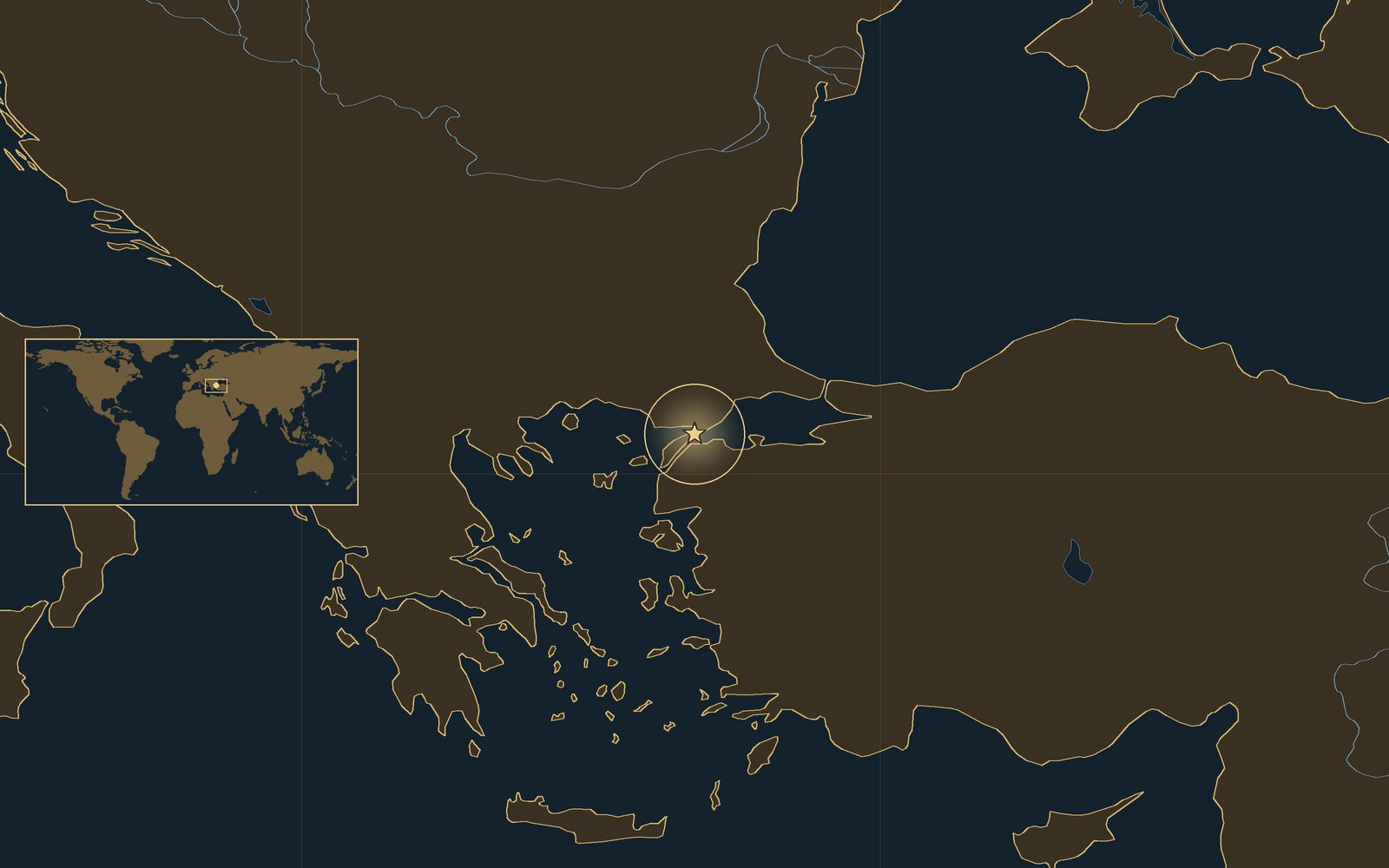 Location: Bulair (Bolayır), on the isthmus of the Gallipoli peninsula, Turkey.