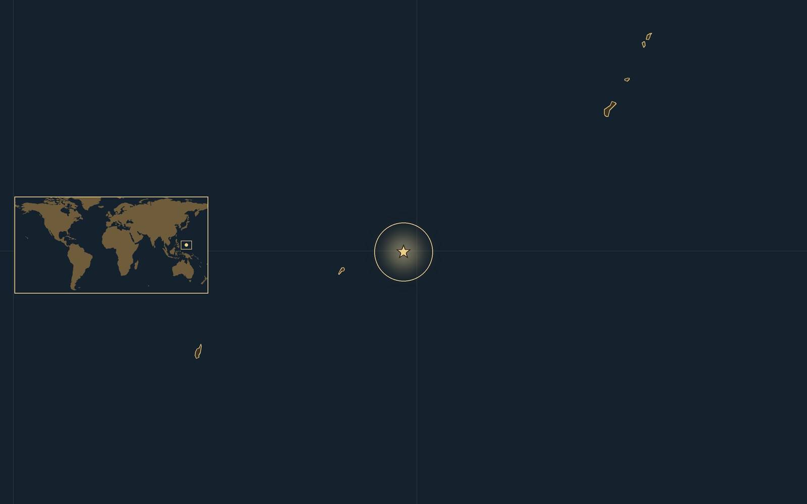 Location: Ulithi Atoll, Caroline Islands, western Pacific.