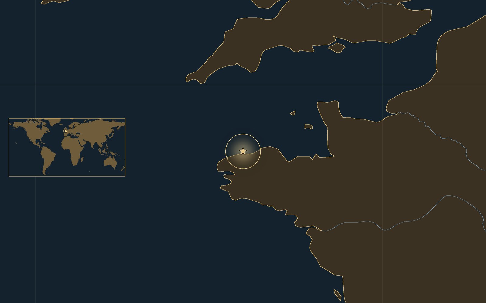 Location: Off the Île de Batz, north coast of Brittany, France, at the western end of the English Channel.