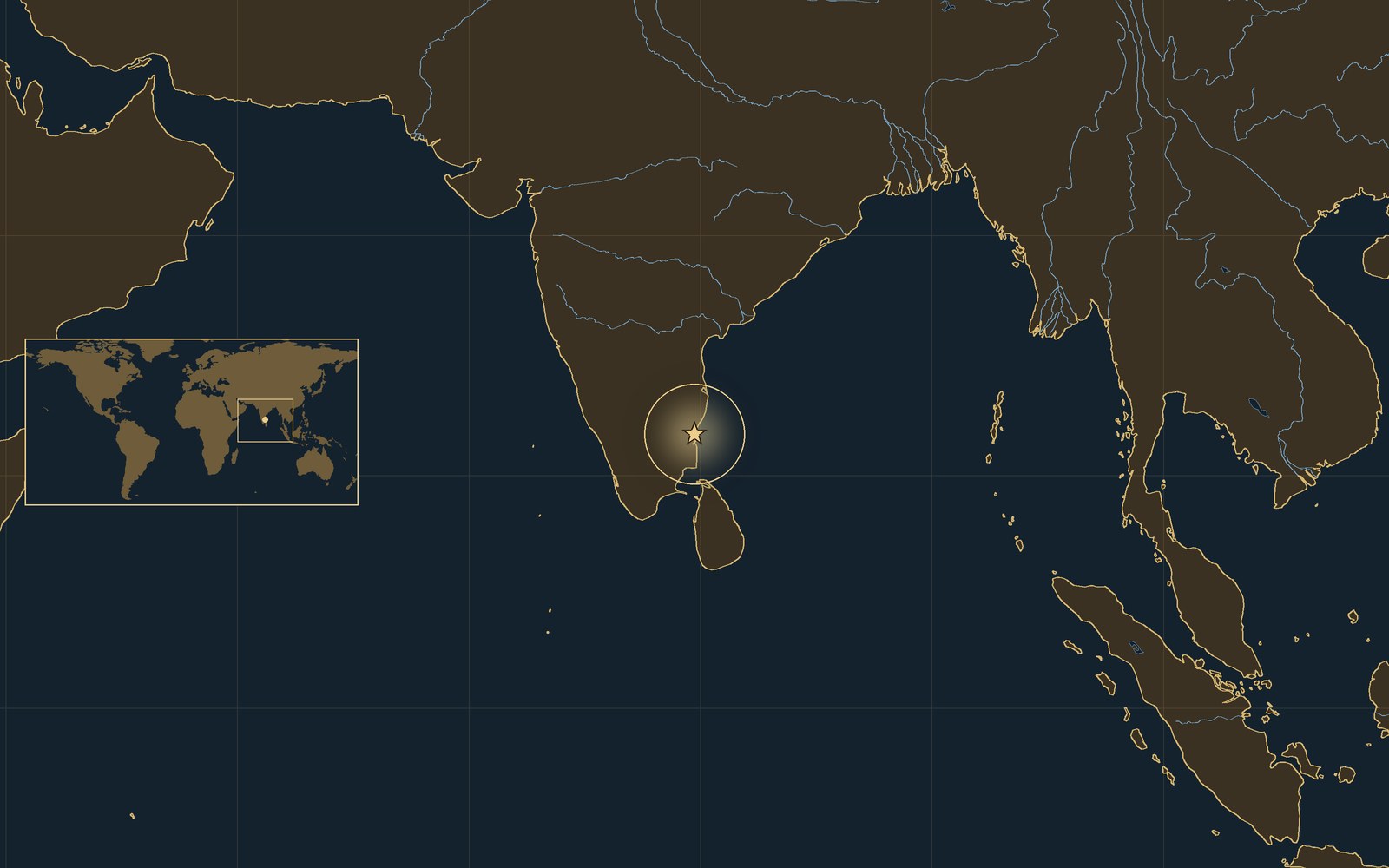Location: Bay of Bengal, off Cuddalore, India.