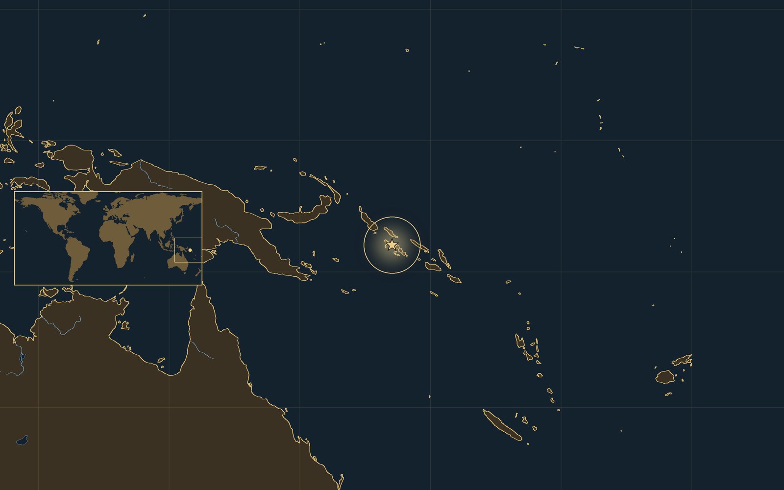 Location: Kula Gulf, off Kolombangara, Solomon Islands.