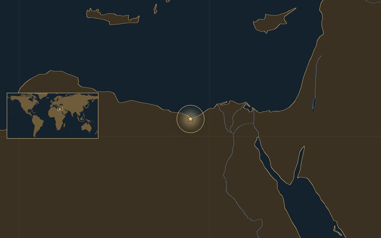 Location: the Alam el Halfa ridge, south-east of El Alamein, Egypt.