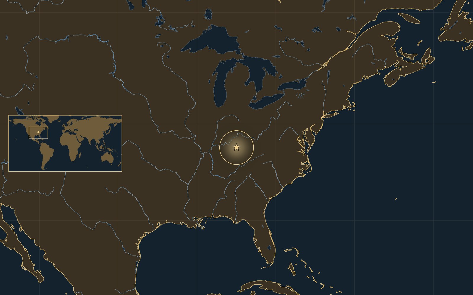 Location: Perryville, Kentucky, USA.