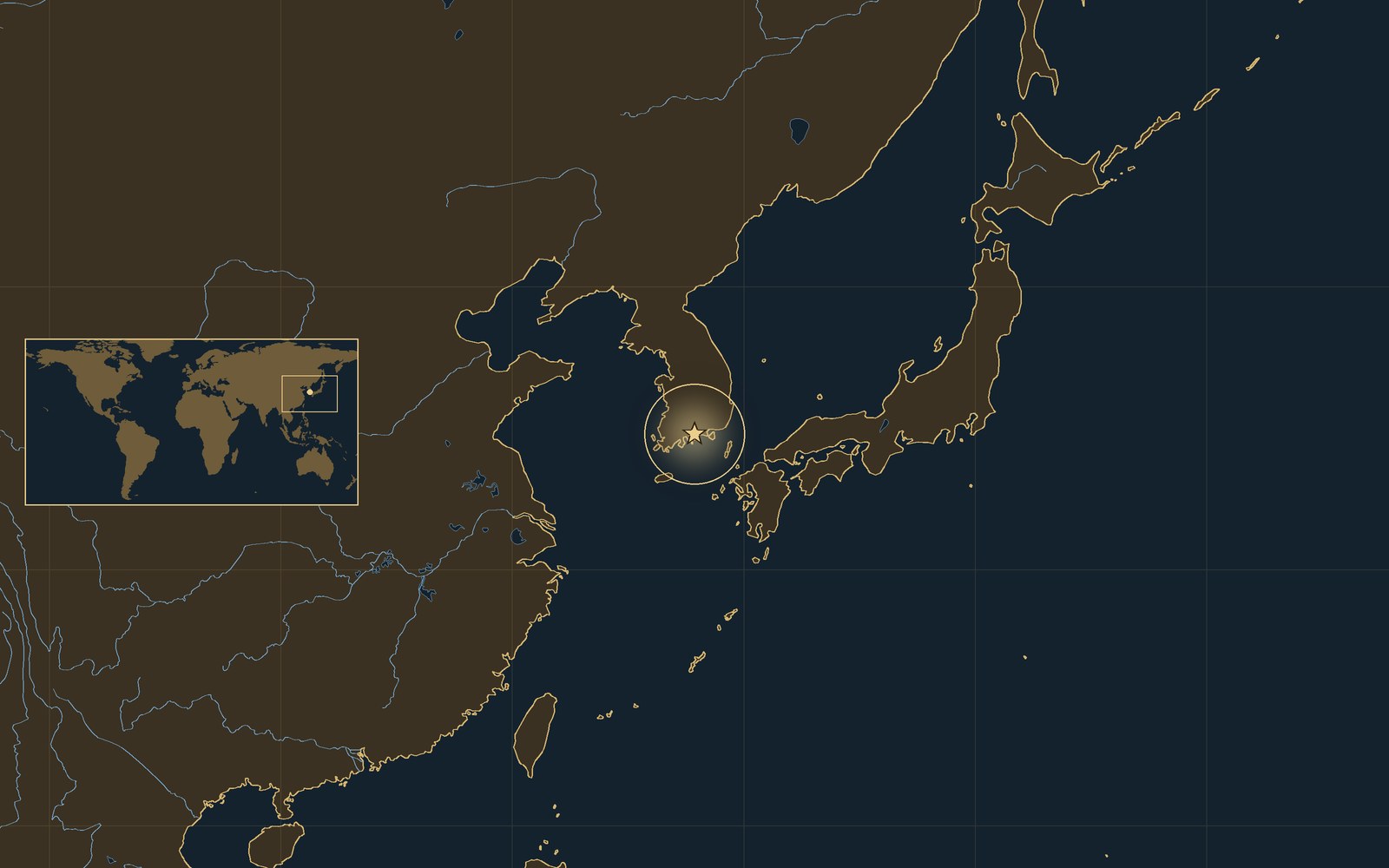 Location: Noryang Strait, southern coast of Korea.