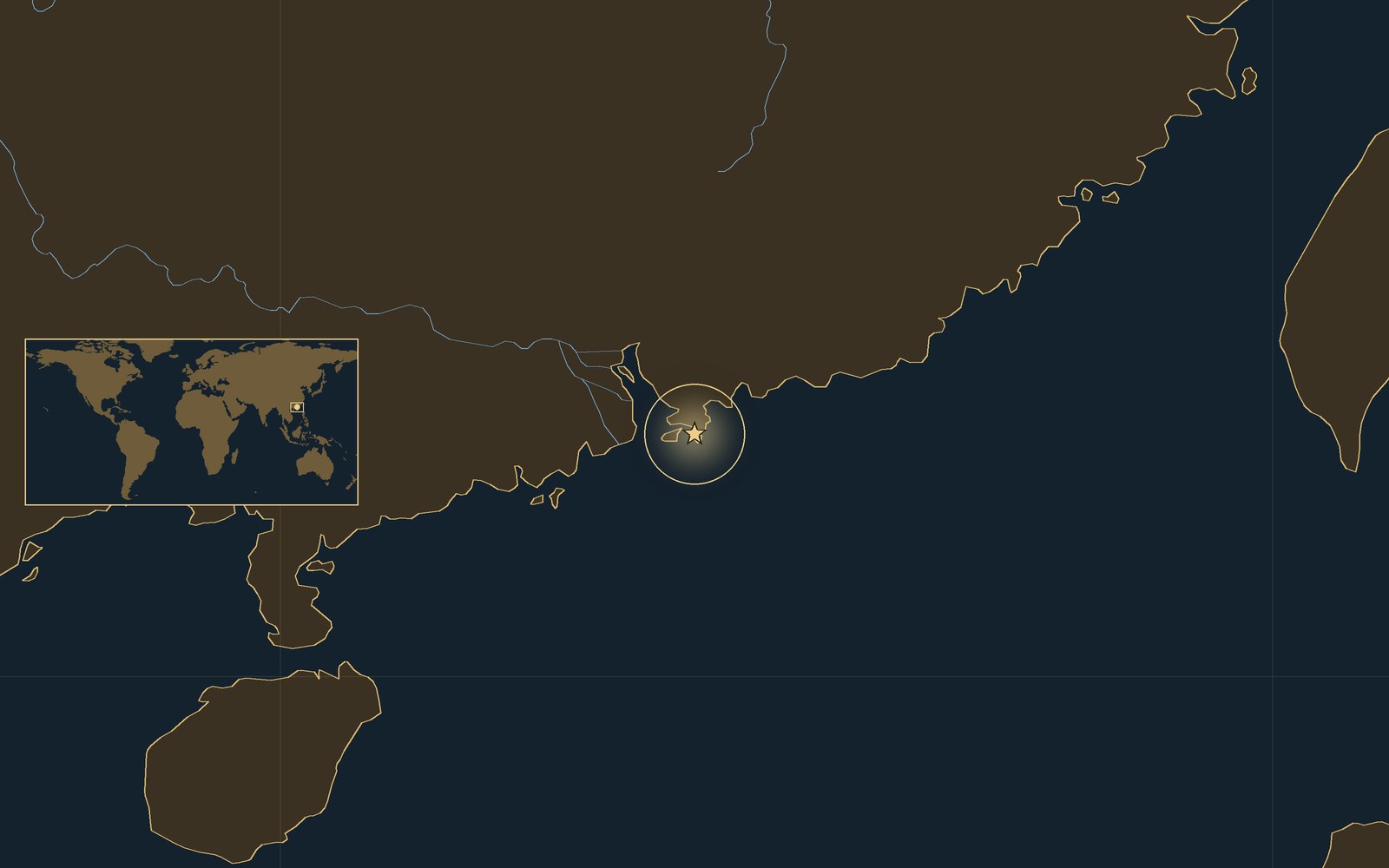Location: Hong Kong Island and Kowloon, then a British colony, southern China.